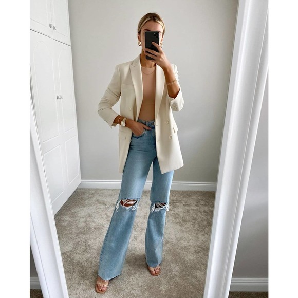 Zara Denim - Zara Wide Leg Full Length Jeans